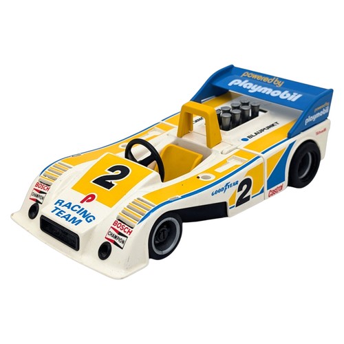 Playmobil rennwagen weiß gelb - rennwagen,